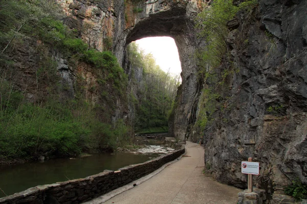 Természetes Híd State Park Ban Állam Virginia — Stock Fotó