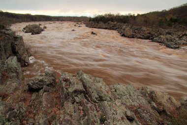 Great Falls Park Virginia devlet haliyle Potomac büyük şelale