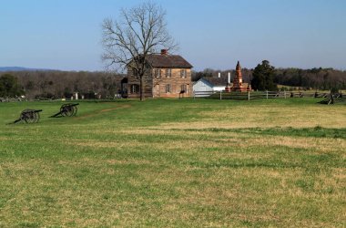 Manassas, Va - 18 Nisan: İki Konfederasyon zaferler Amerikan İç Savaşı sırasında Henry House Hill şimdi Manassas Milli savaş Parkı bir parçası 22 Nisan 2018 Manassas, Va sitedir