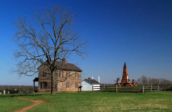 在美国内战期间 两场邦联胜利的遗址 亨利众议院希尔现在是弗吉尼亚州马纳萨斯国家战场公园的一部分 — 图库照片