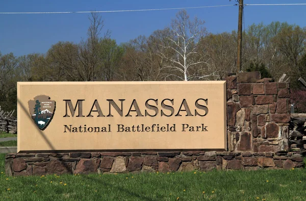 Manassas April Manassas Battlefield National Park Skyddar Platsen För Och Stockfoto
