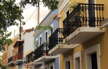 SAN JUAN, PR  OCTOBER 26: San Juan is world renowned for its colorful homes, winding cobblestone streets, and many historic sites dating to the colonial era October 26, 2019 in San Juan, Puerto Rico