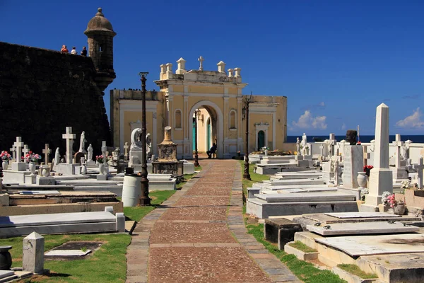 Santa Maria Magdalena Pazzis Kyrkogård Gamla San Juan Puerto Rico — Stockfoto