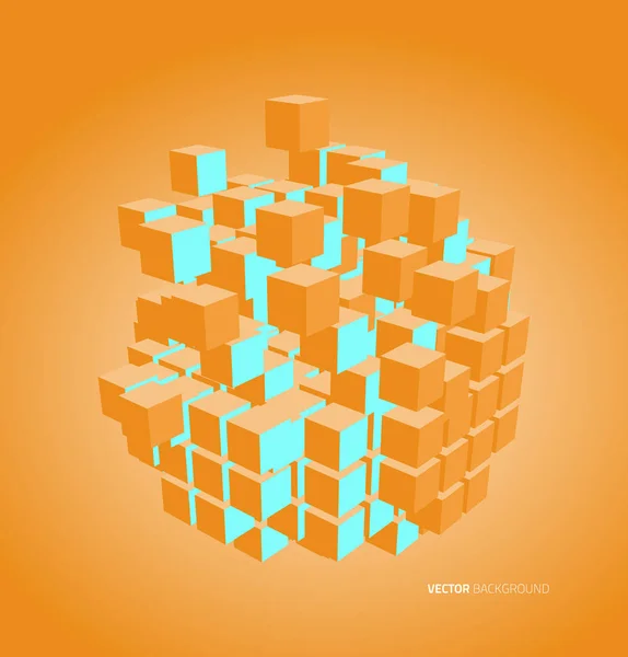 Ilustración vectorial de cubos 3D — Archivo Imágenes Vectoriales