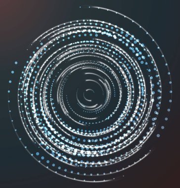 Vektör yarım ton noktaları.