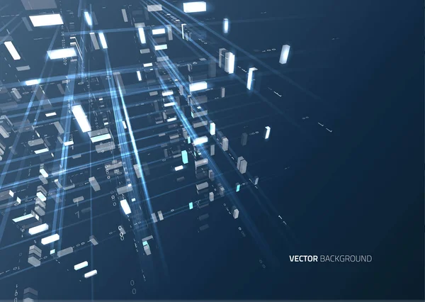 Soyut geometrik teknoloji tasarım öğesi.