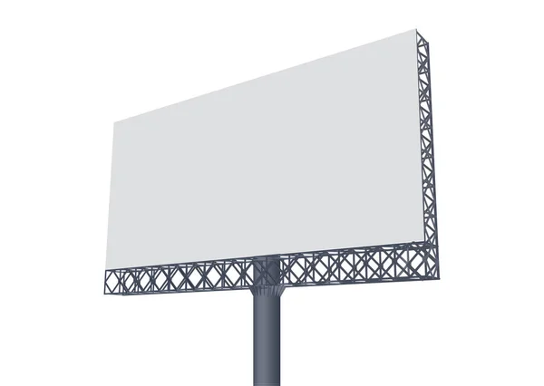 Blank billboard at white background — Stock Vector