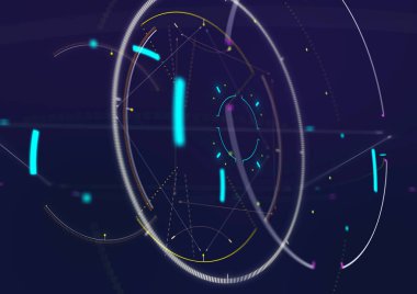 Soyut techno fütüristik arka plan