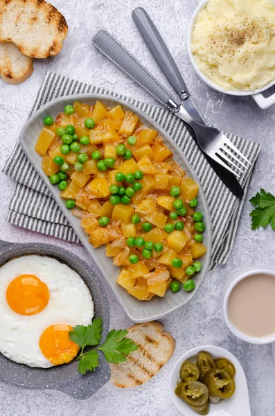 아침 식사 제공 개념. 로열티 프리 스톡 사진