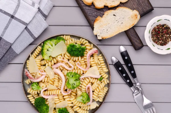 Pasta with seafood — Stock Image Pasta with seafood Stock Photo