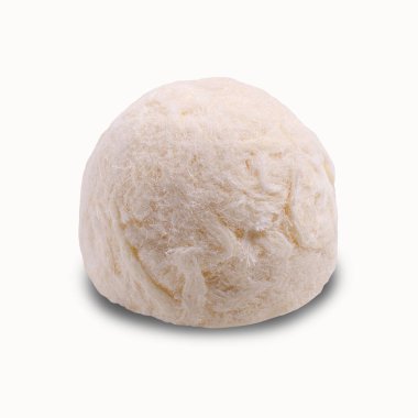 Beyaz zemin üzerinde un ve şekerden yapılmış geleneksel Doğu tatlılığı. Tasarım konsepti. Seçici odak.