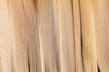 Bir yığın kitabın yakın plan arkaplanı. Tasarım konsepti. Seçici odak.