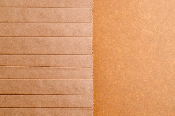 Old brown recycled paper background. Design concept. The view from the top.