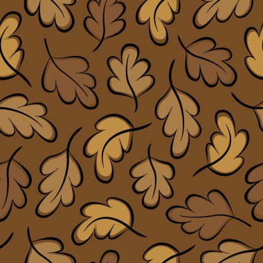  Kumaş, duvar kağıdı, tekstil, tebrik kartı, hediye kutusu, web tasarımı için dökülen yapraklarla kusursuz desen.
