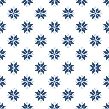  Mavi kar taneli süveter için mükemmel desen. Kumaş, duvar kağıdı, tekstil, tebrik kartı, hediye kutusu, web tasarımı için Noel tasarımı.