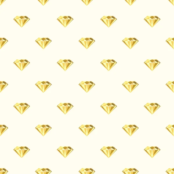 Vector Seamless Pattern Yellow Gemstones Design Fabric Wrapping Paper Wallpaper — Stock Vector