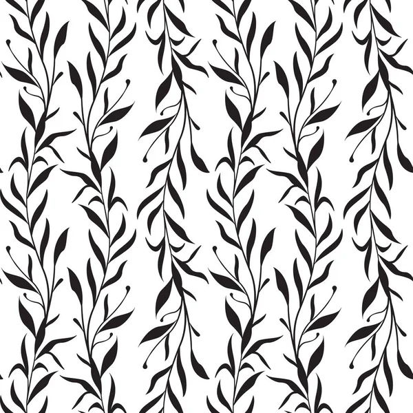 Modèle Vectoriel Sans Couture Avec Des Branches Verticales Avec Des — Image vectorielle