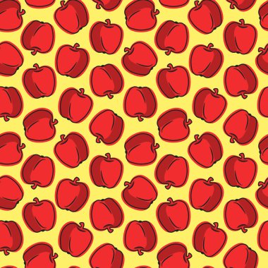 Sarı arka planda ellerin çizdiği pürüzsüz bir şekil. Kağıt ya da tekstil için mükemmel.