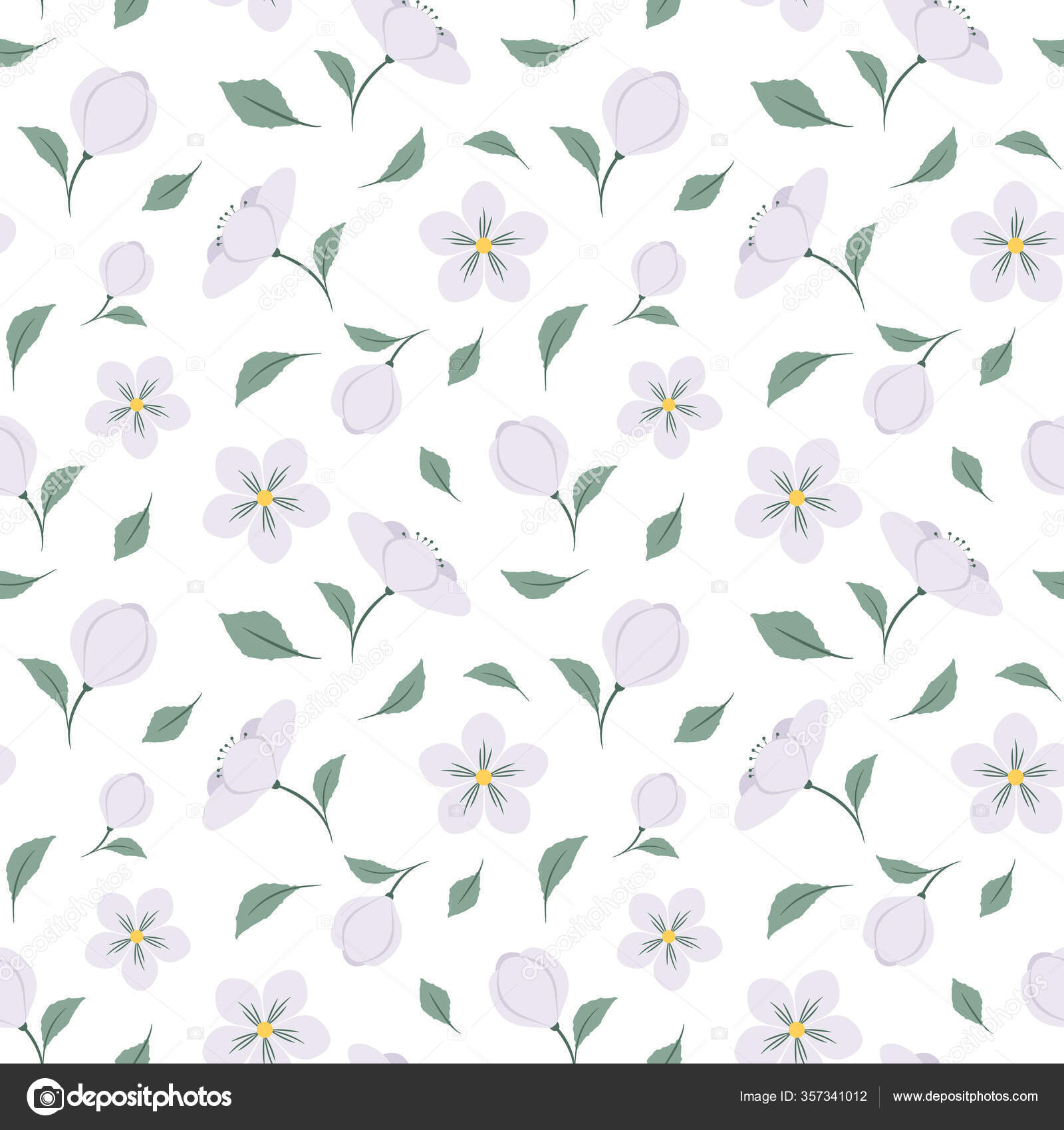Cute pattern in small flowers. Floral seamless background for fabric,  wallpaper, wrapping, paper. Stock Vector