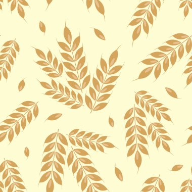 Buğdaysız desen kulakları; tam tahıl, organik, fırın paketi için tasarım, ekmek ürünleri, web tasarımı.