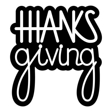 Şükran günü elle çizilmiş metin yazı