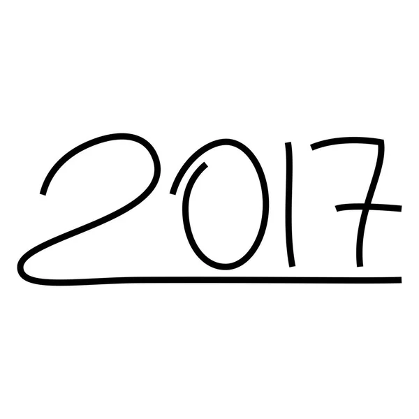 新年あけましておめでとうございます 2017年本文デザインします。 — ストックベクタ