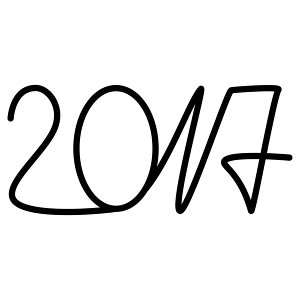 Feliz Ano Novo 2017 Design de Texto — Vetor de Stock