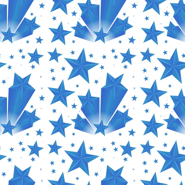 Háttérgrafika kék csillagok — Stock Vector