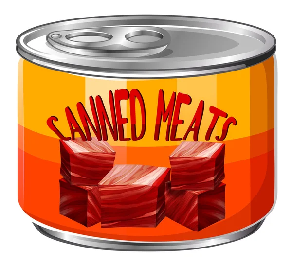 アルミ缶の肉 — ストックベクタ