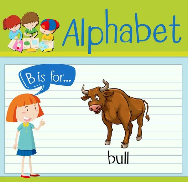 Буква "Б" - для быка — стоковый вектор