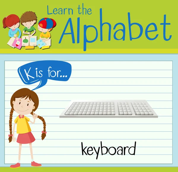 Flashcard K için klavye harftir