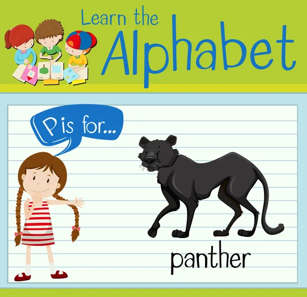 Flashcard P vahşi harftir