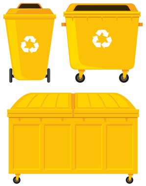 Trashcans üç farklı tasarımlar