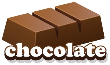 Word çikolata ile logo tasarımı
