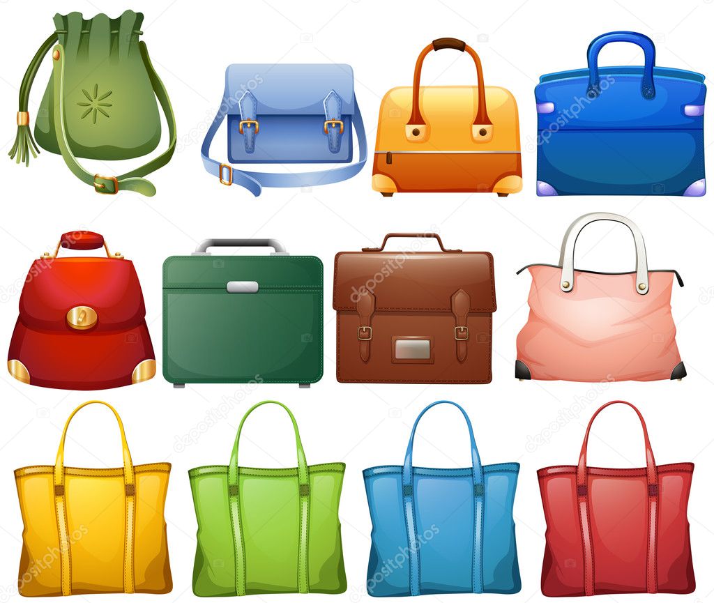 Different design of handbags