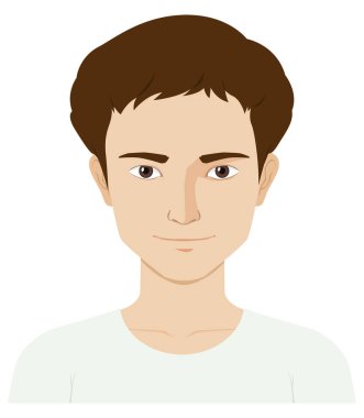 Man with happy face clipart