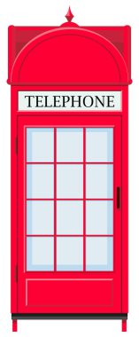 Kırmızı telefon kulübesi