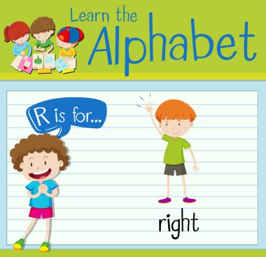 Flashcard harf R değil mi