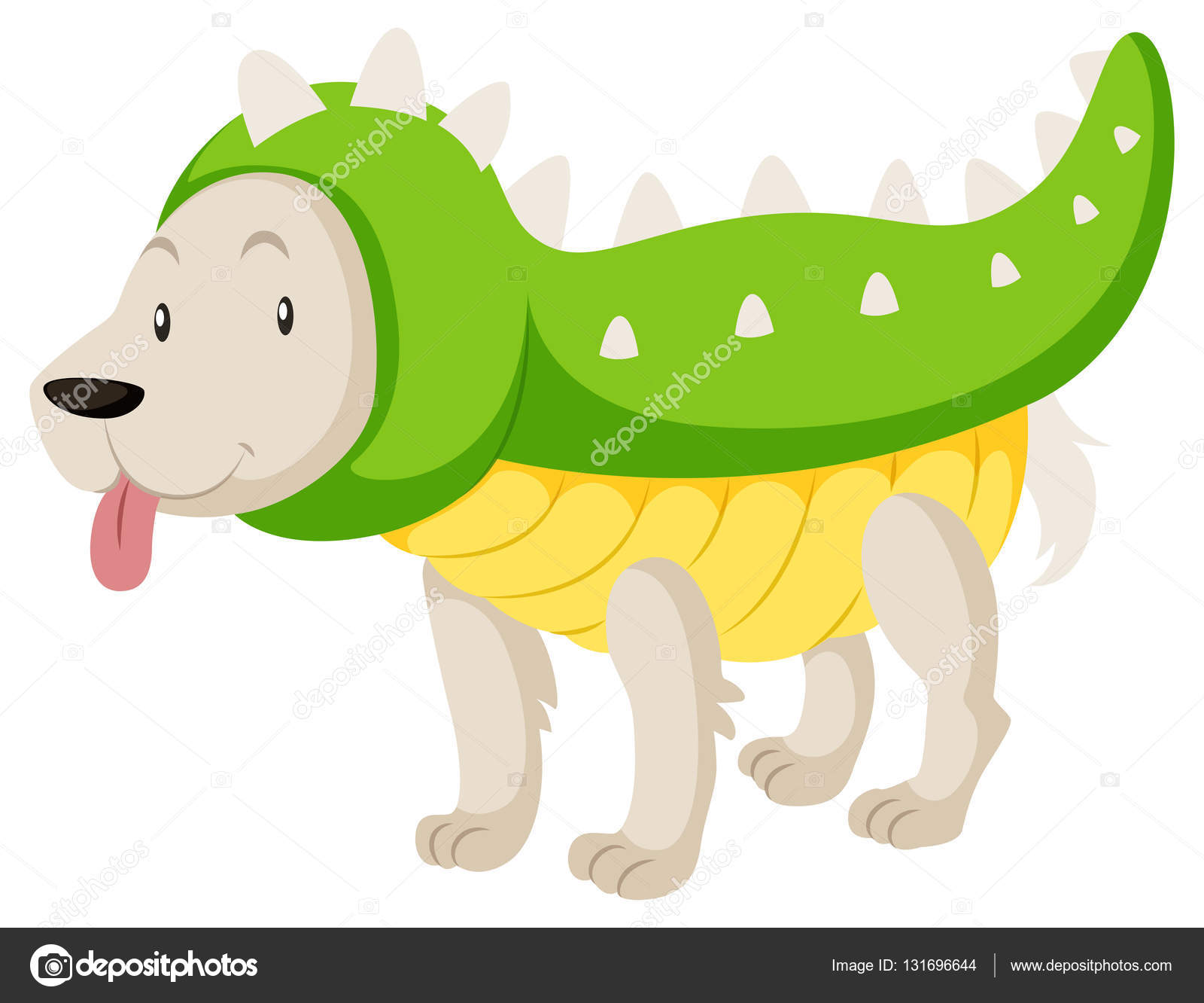 Little dog wearing dinosaur costume Stock Vector Image by ©blueringmedia #131696644 Little dog wearing dinosaur costume Stock Vector Image by ©blueringmedia #131696644
