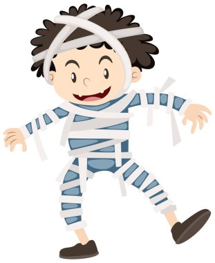 Mutlu çocuk anne Cadılar Bayramı için giyinmiş.