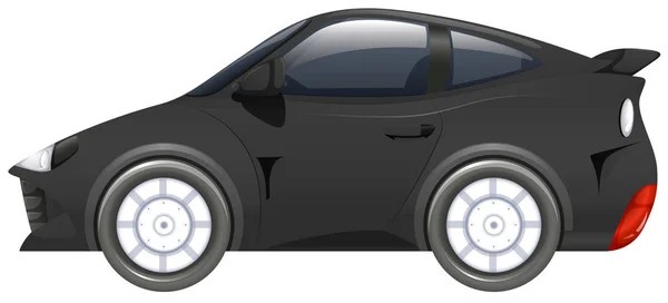 Mașină sport de culoare neagră — Vector de stoc