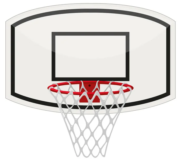 Basketballring mit Netz — Stockvektor