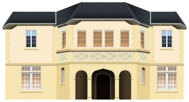 Çok penceresi olan lüks ev