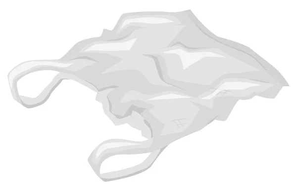 白い背景のビニール袋 — ストックベクタ