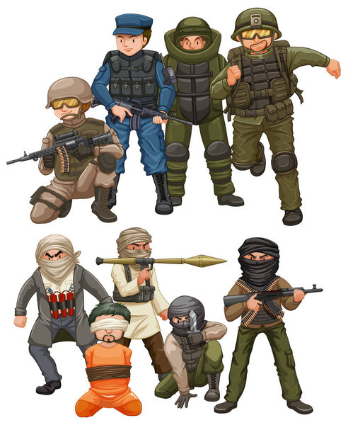 Преступники и спецназ
