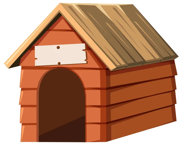 Doghouse in legno — Vettoriale Stock