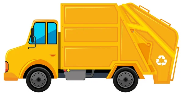 Vacak truck sárga színű — Stock Vector