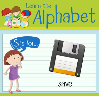 Flashcard harfidir için S kurtarmak