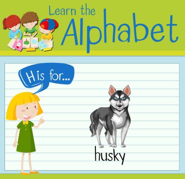 Flashcard H için dış yapraklar harftir