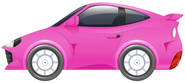 Carro de corrida na cor rosa —  Vetores de Stock